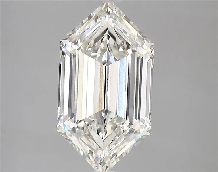 3.73ct Hexagonal Lab Grown Diamond (Colour G, Clarity VVS2, IGI Certified)