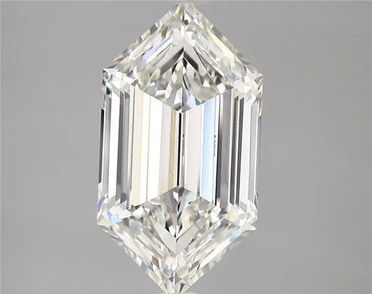 3.73ct Hexagonal Lab Grown Diamond (Colour G, Clarity VVS2, IGI Certified)