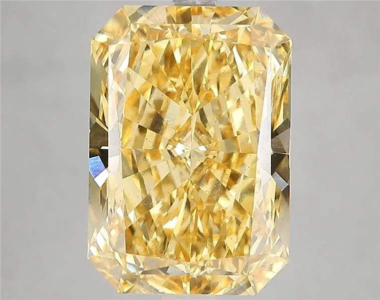 6.03ct Radiant Lab Grown Diamond (Colour Fancy Vivid Yellow, Clarity VS1, IGI Certified)