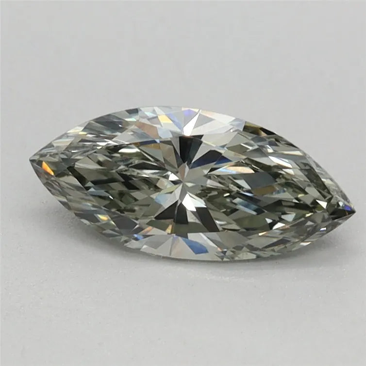 0.60ct Marquise Lab Grown Diamond (Colour Fancy Intense Green, Clarity VVS2, IGI Certified)