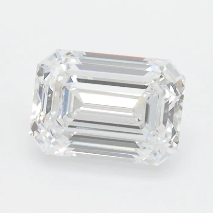 1.00ct Emerald Lab Grown Diamond (Colour D, Clarity IF, IGI Certified)