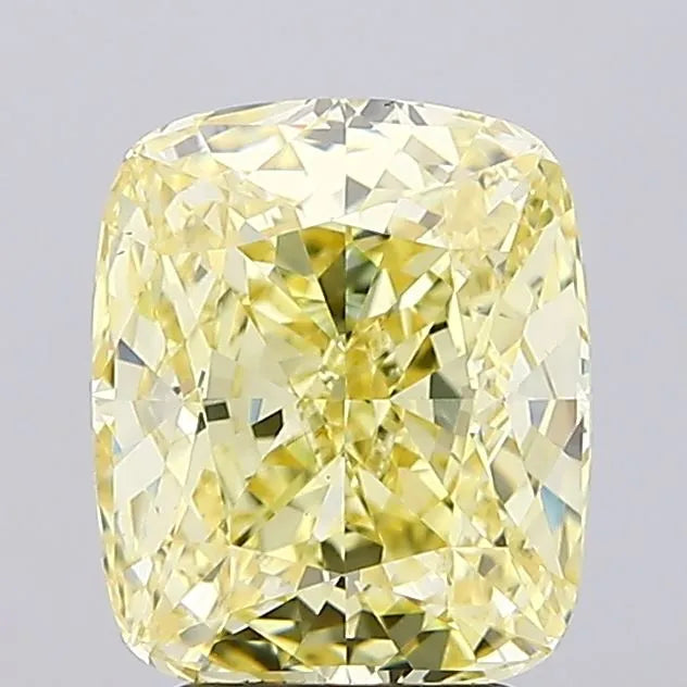 4.02ct Cushion modified Lab Grown Diamond (Colour Fancy Intense Yellow, Clarity VS1, IGI Certified)