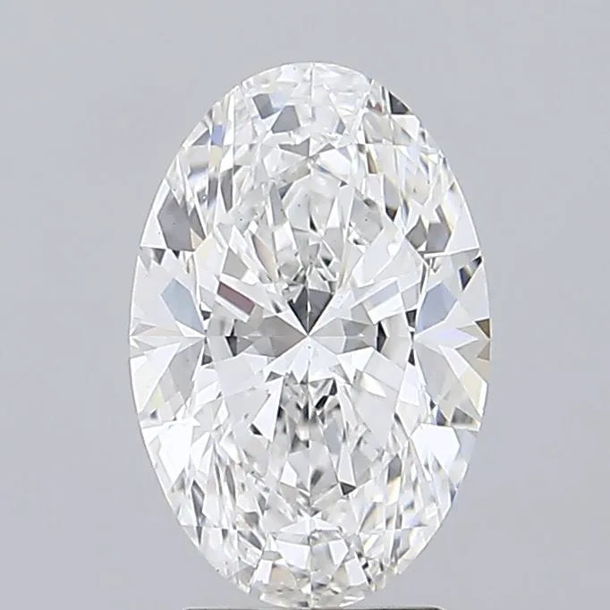 3.50ct Oval Lab Grown Diamond (Colour E, Clarity VS2, IGI Certified)