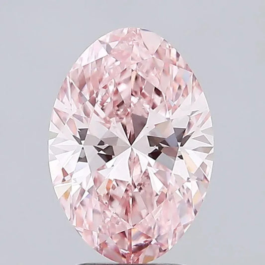 3.01ct Oval Lab Grown Diamond (Colour Fancy Intense Pink, Clarity VVS2, IGI Certified)