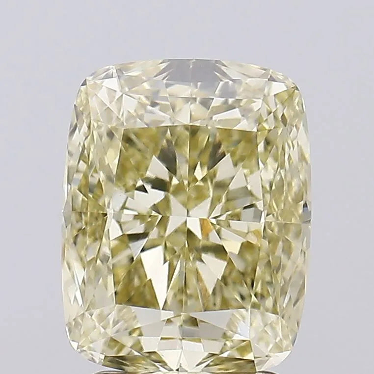 3.02ct Cushion modified Lab Grown Diamond (Colour Fancy Yellow, Clarity VS1, IGI Certified)