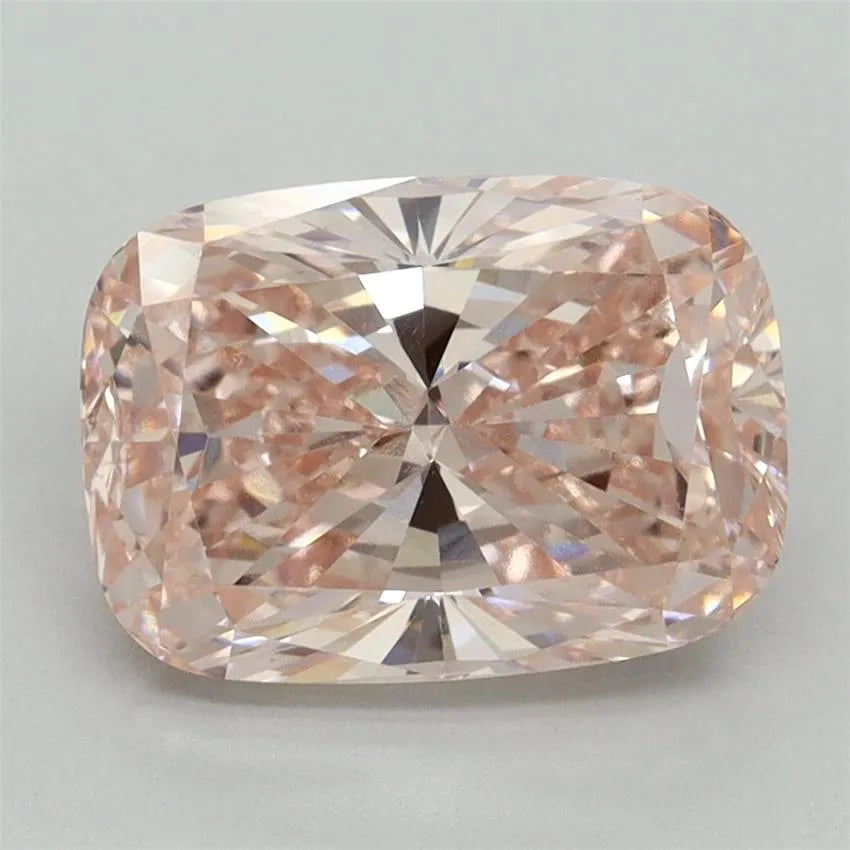3.03ct Cushion brilliant Lab Grown Diamond (Colour Fancy Intense Pink, Clarity VS1, IGI Certified)