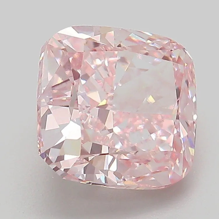 3.03ct Cushion modified Lab Grown Diamond (Colour Fancy Intense Pink, Clarity VS1, IGI Certified)