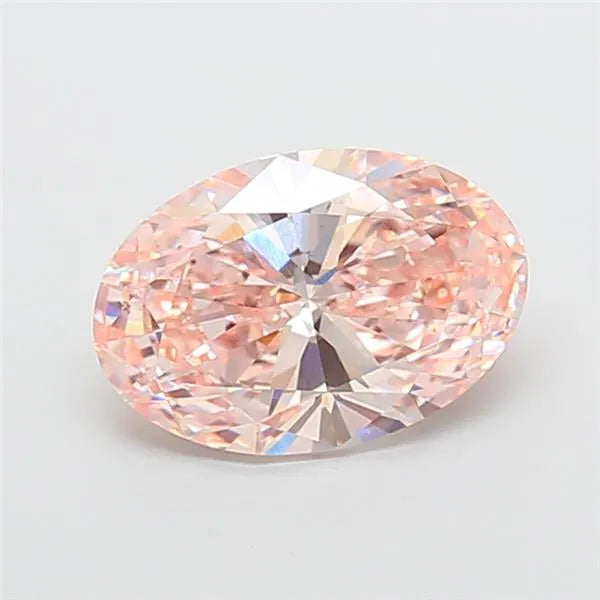 3.03ct Oval Lab Grown Diamond (Colour Fancy Intense Pink, Clarity VS2, IGI Certified)