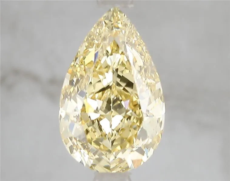 3.04ct Pear Lab Grown Diamond (Colour Fancy Vivid Yellow, Clarity VS2, IGI Certified)