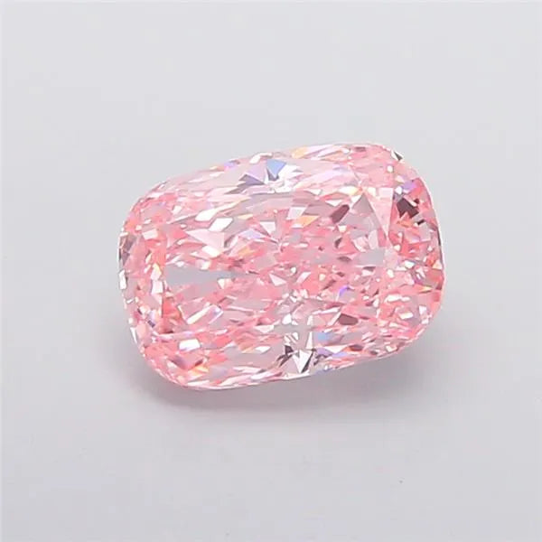 3.05ct Cushion modified Lab Grown Diamond (Colour Fancy Vivid Pink, Clarity VS1, IGI Certified)