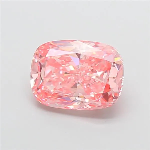 3.05ct Cushion modified Lab Grown Diamond (Colour Fancy Vivid Pink, Clarity VS2, IGI Certified)