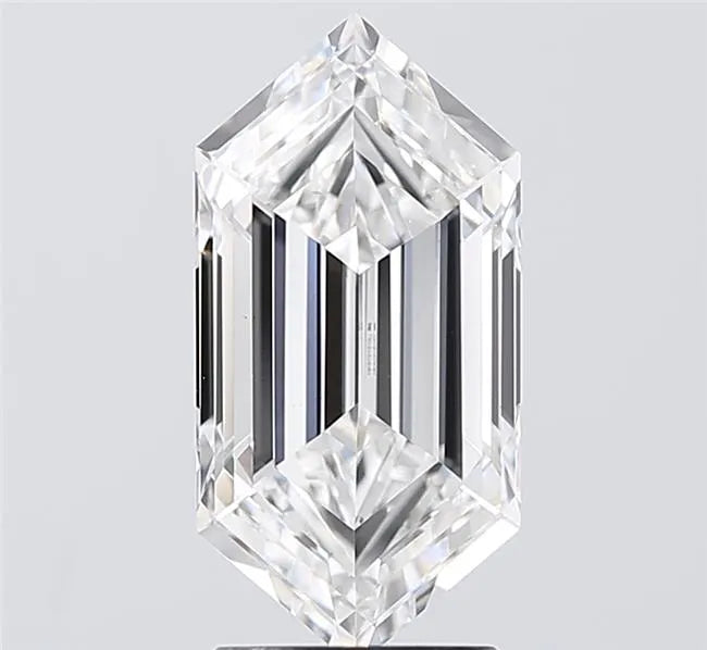 3.05ct Hexagonal Lab Grown Diamond (Colour E, Clarity VVS2, IGI Certified)
