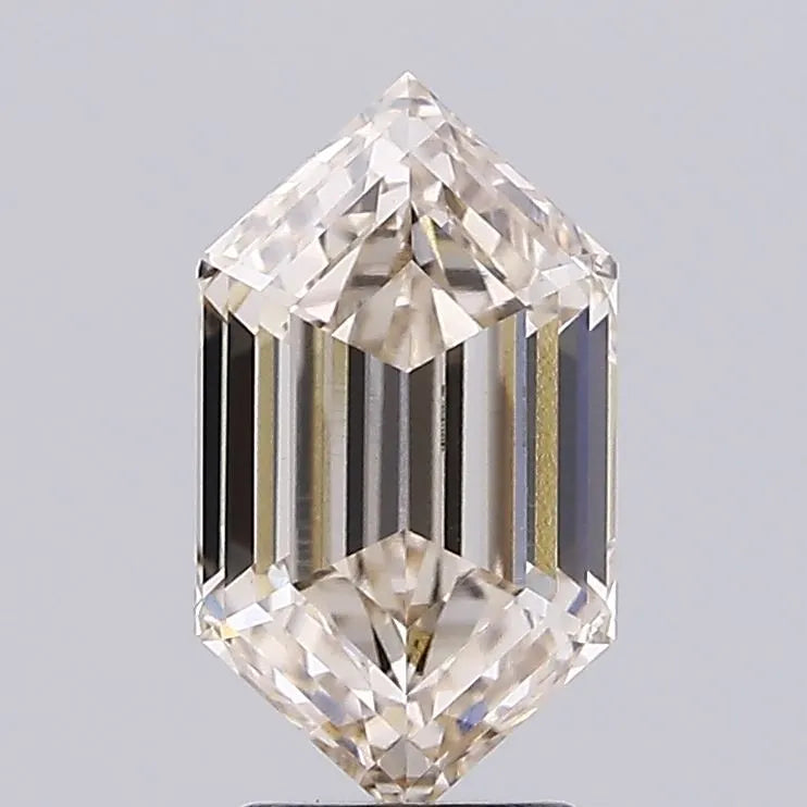 3.05ct Hexagonal Lab Grown Diamond (Colour L, Clarity VVS2, IGI Certified)