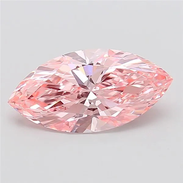 3.05ct Marquise Lab Grown Diamond (Colour Fancy Vivid Pink, Clarity VS2, IGI Certified)