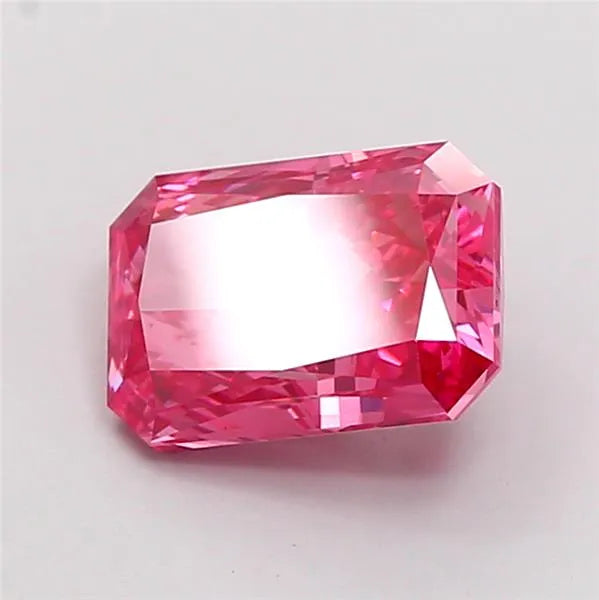 3.05ct Radiant Lab Grown Diamond (Colour Fancy Vivid Pink, Clarity VS1, IGI Certified)