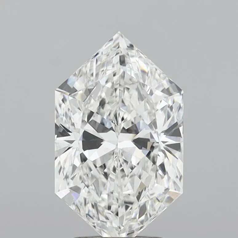 3.07ct Hexagonal Lab Grown Diamond (Colour E, Clarity VS1, IGI Certified)