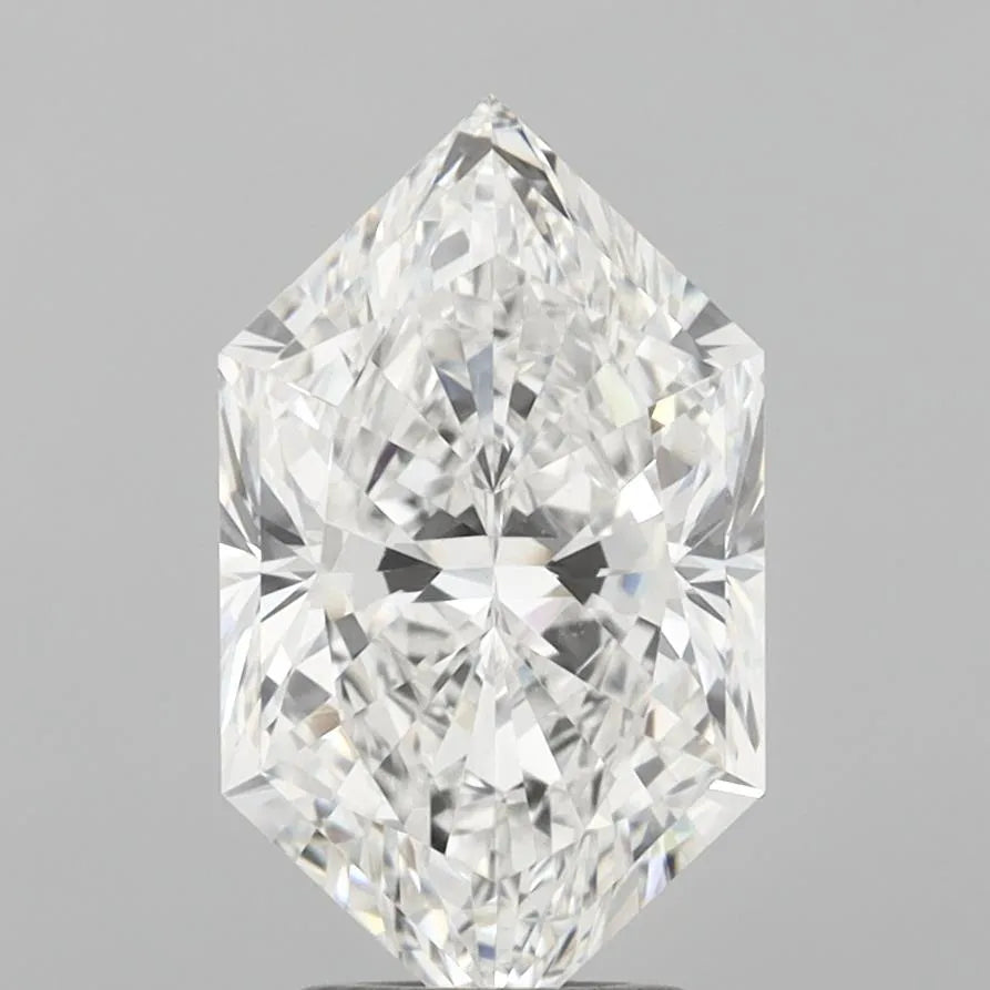 3.07ct Hexagonal Lab Grown Diamond (Colour E, Clarity VVS2, IGI Certified)