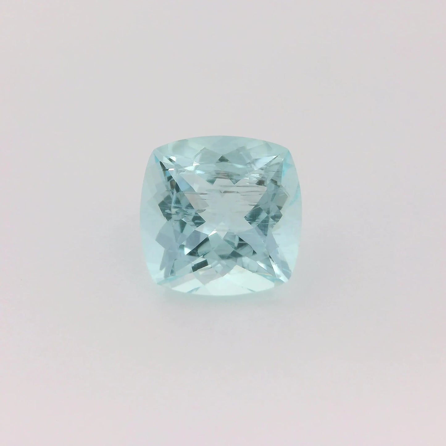3.08ct Cushion Natural Aquamarine (Colour Blue, Clarity Slightly Included, Cut Faceted)