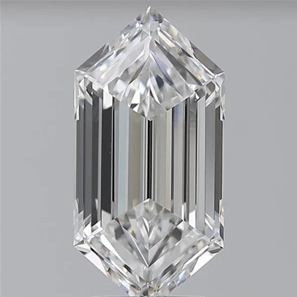 3.08ct Hexagonal Lab Grown Diamond (Colour D, Clarity VVS2, IGI Certified)