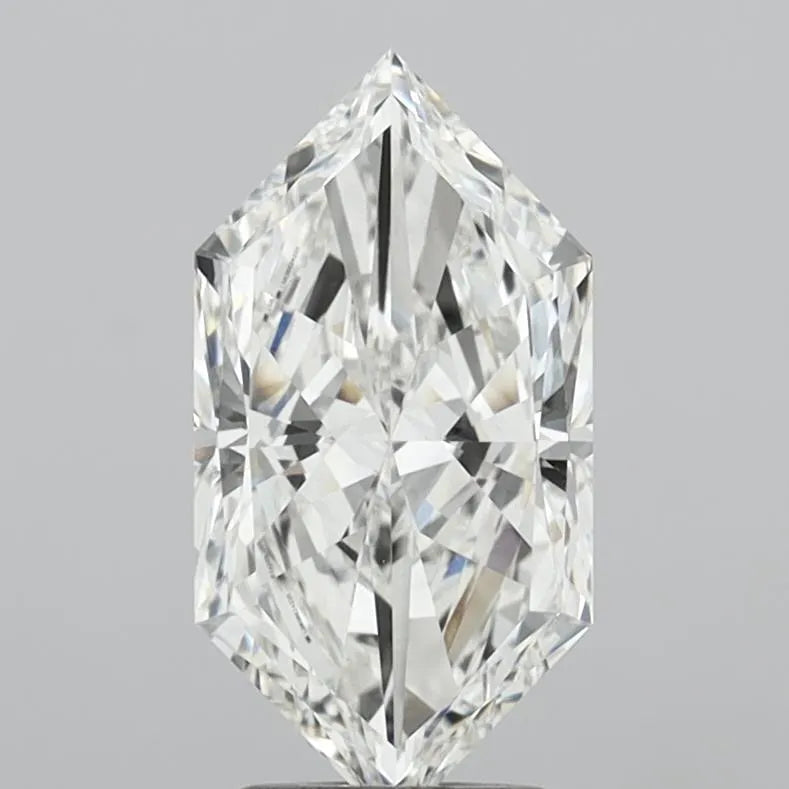 3.08ct Hexagonal Lab Grown Diamond (Colour F, Clarity VVS2, IGI Certified)