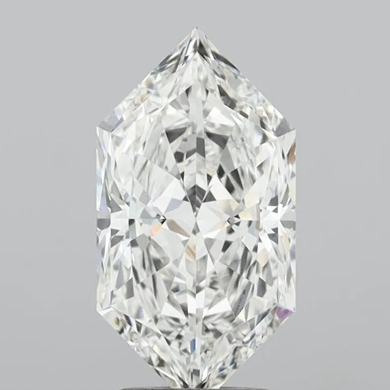 3.09ct Hexagonal Lab Grown Diamond (Colour F, Clarity VVS2, IGI Certified)