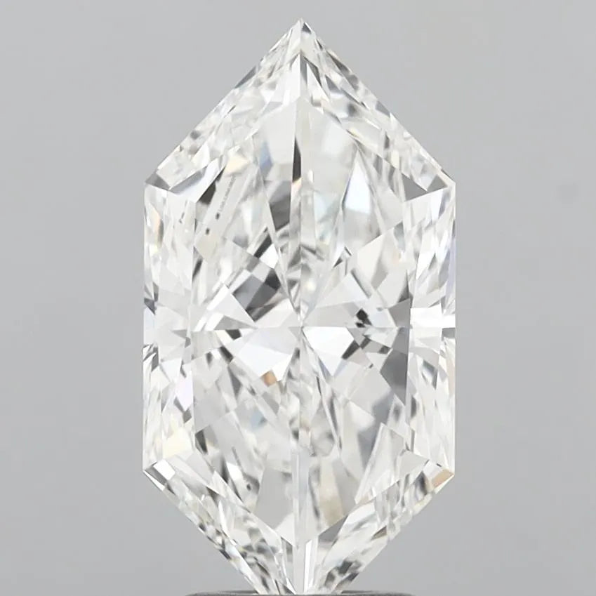 3.09ct Hexagonal Lab Grown Diamond (Colour F, Clarity VVS2, IGI Certified)