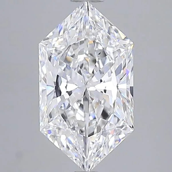 3.10ct Hexagonal Lab Grown Diamond (Colour D, Clarity VVS2, IGI Certified)
