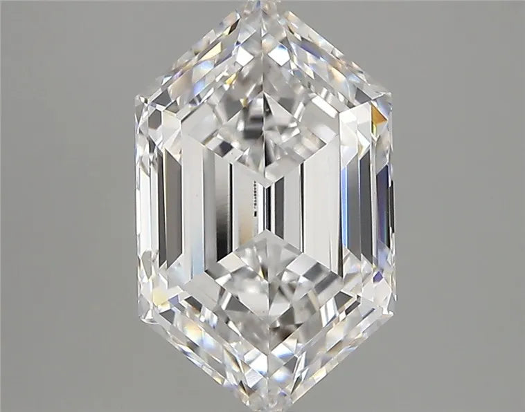 3.15ct Hexagonal Lab Grown Diamond (Colour D, Clarity VVS2, IGI Certified)