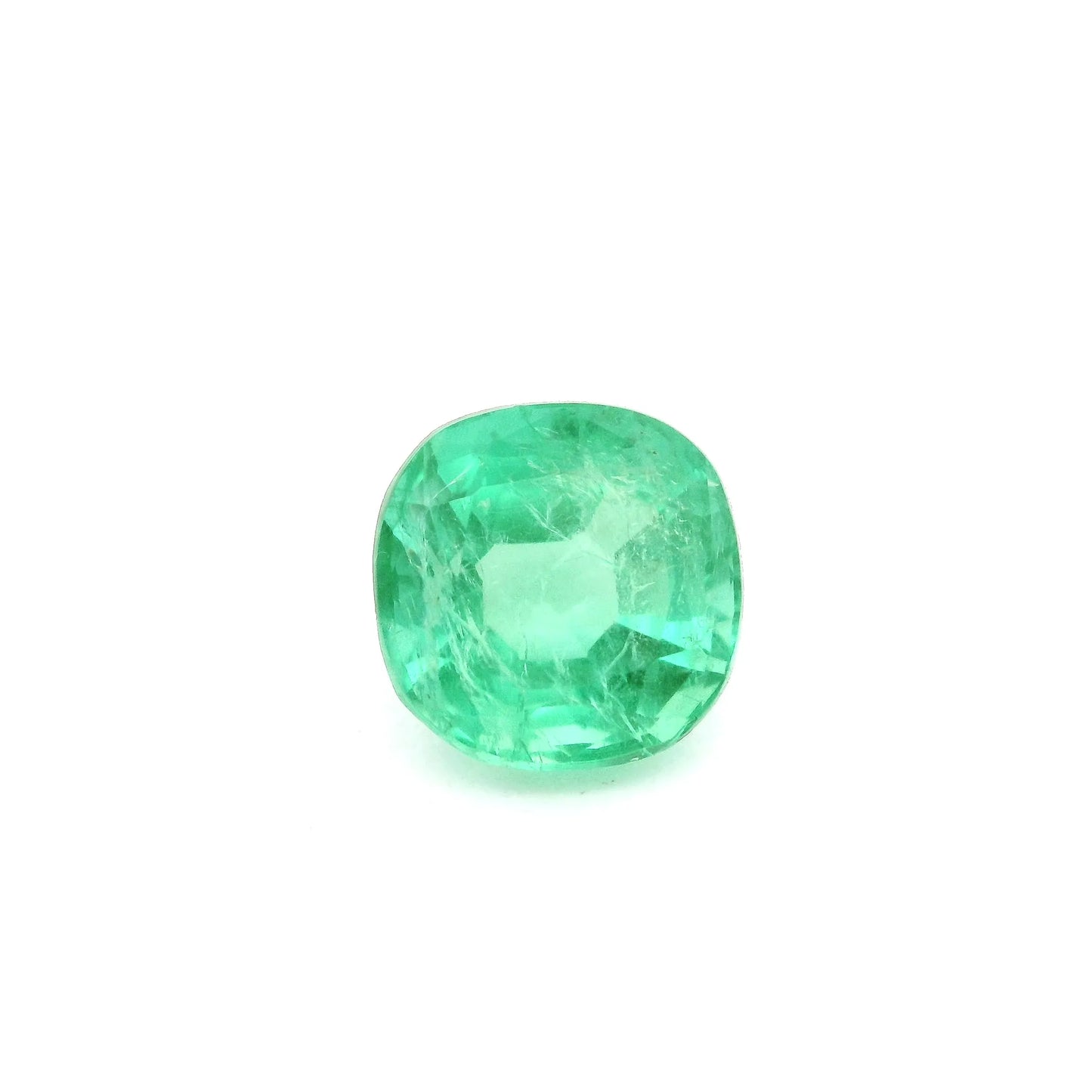 3.25ct Cushion Natural Emerald (Colour Green, Clarity Slightly Included, Cut Faceted)
