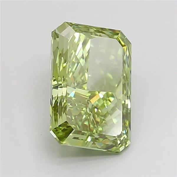 3.33ct Radiant Lab Grown Diamond (Colour Fancy Vivid Green, Clarity VVS1, IGI Certified)