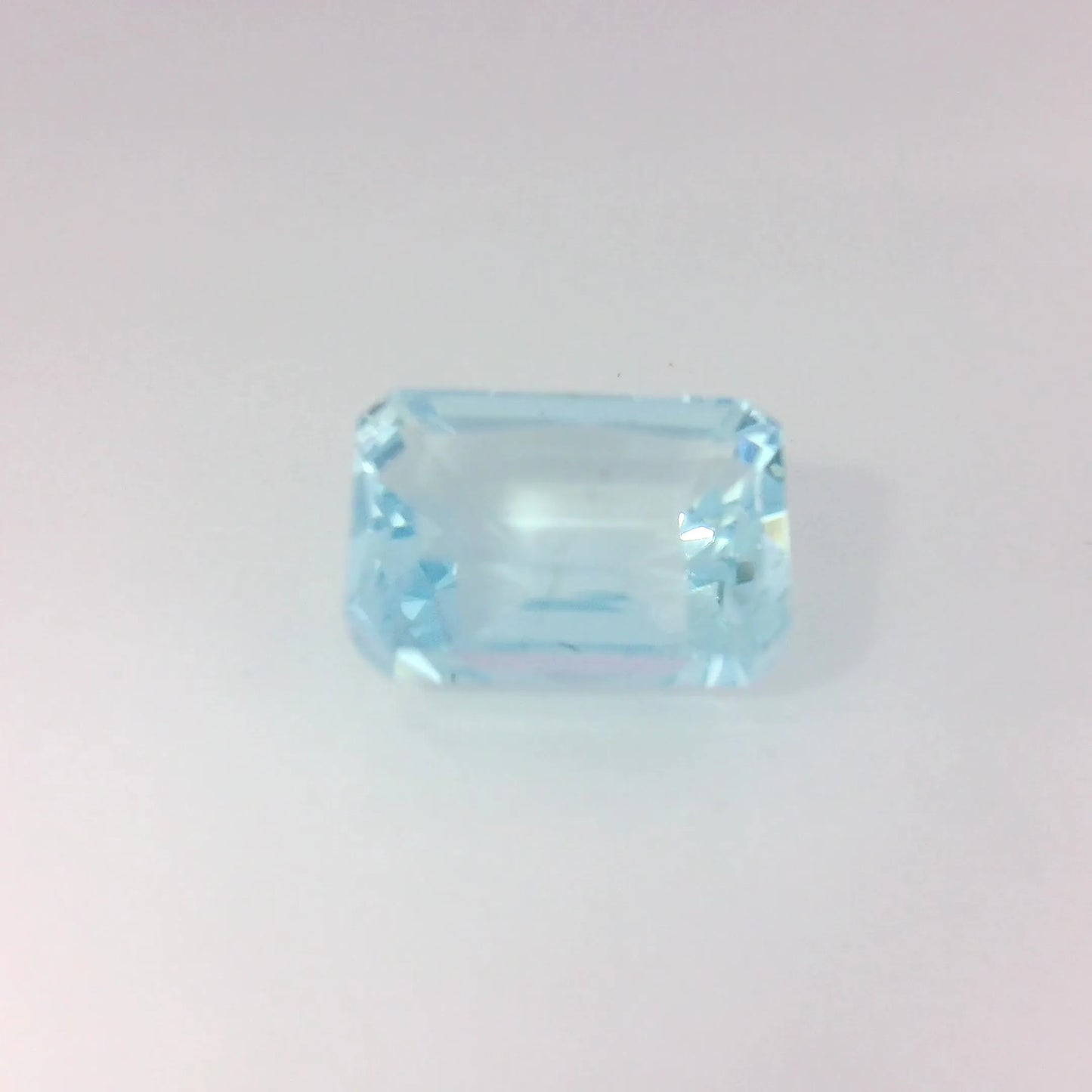 3.35ct Octagonal Natural Aquamarine (Colour Blue, Clarity Slightly Included, Cut Faceted)