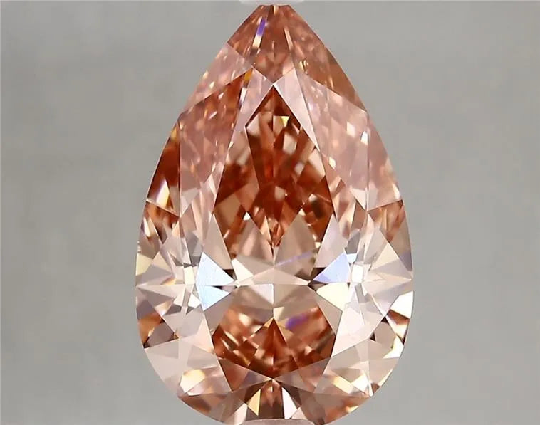 3.47ct Pear Lab Grown Diamond (Colour Fancy Vivid Pink, Clarity VVS2, IGI Certified)