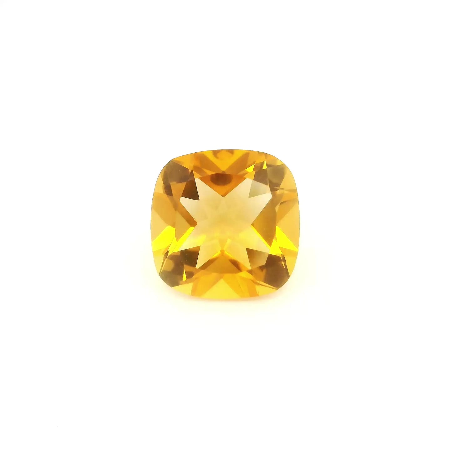 3.52ct Cushion Natural Citrine (Colour Yellow, Clarity Eye Clean, Cut Faceted)