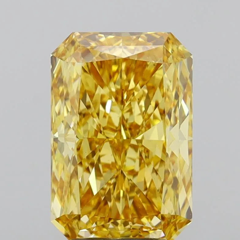 3.55ct Radiant Lab Grown Diamond (Colour Fancy Intense Yellow, Clarity VS2, IGI Certified)
