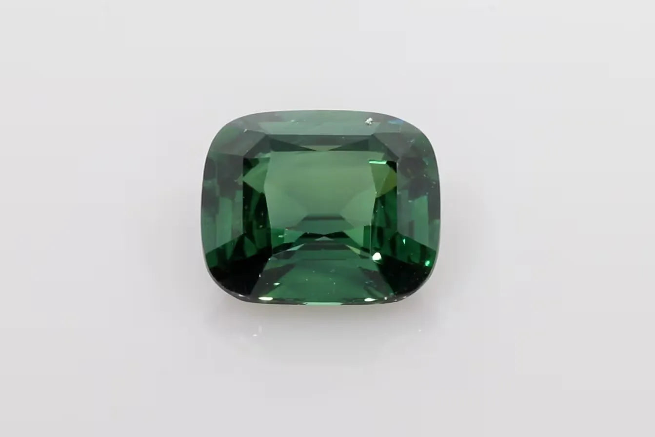 3.56ct Cushion Natural Sapphire (Colour Teal, Clarity Eye Clean, Cut Faceted)
