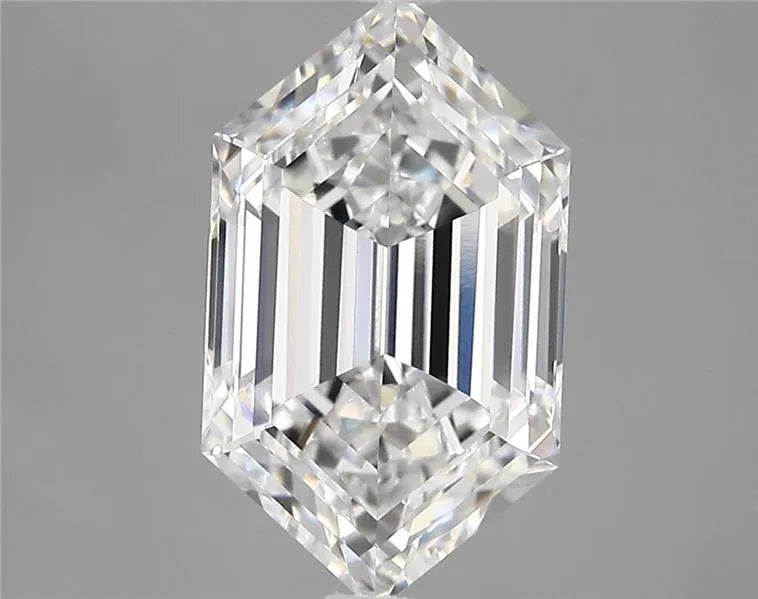 3.56ct Hexagonal Lab Grown Diamond (Colour D, Clarity VVS2, IGI Certified)