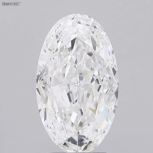 3.58ct Oval Lab Grown Diamond (Colour E, Clarity VS1, IGI Certified)