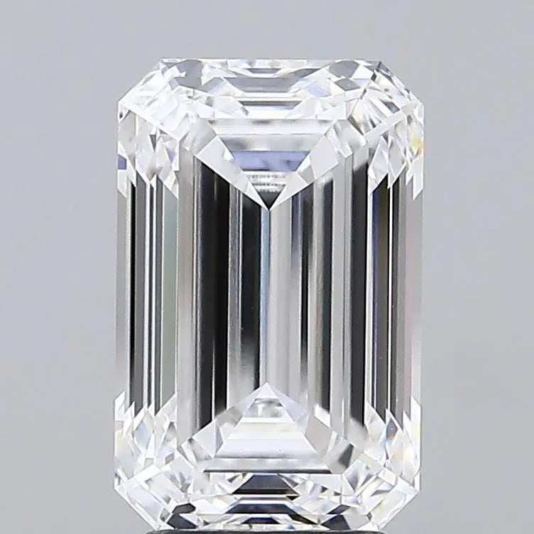 3.76ct Emerald Lab Grown Diamond (Colour D, Clarity VVS2, IGI Certified)