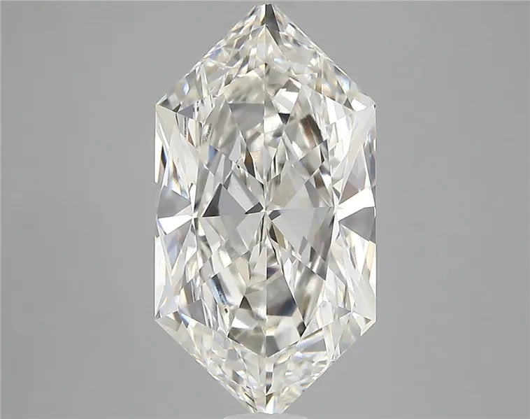 3.77ct Hexagonal Lab Grown Diamond (Colour F, Clarity VVS2, IGI Certified)