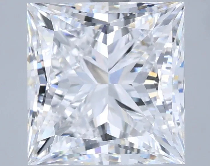 3.78ct Princess Lab Grown Diamond (Colour D, Clarity VVS2, IGI Certified)