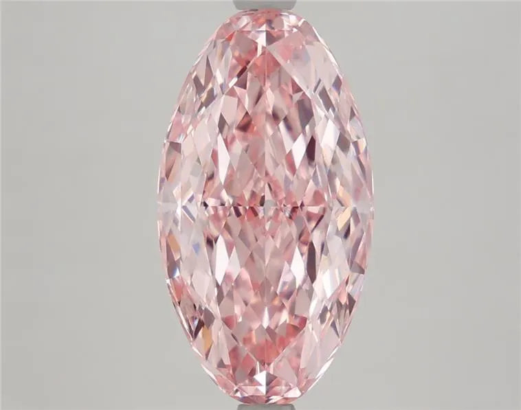 3.79ct Oval Lab Grown Diamond (Colour Fancy Vivid Pink, Clarity VS1, IGI Certified)