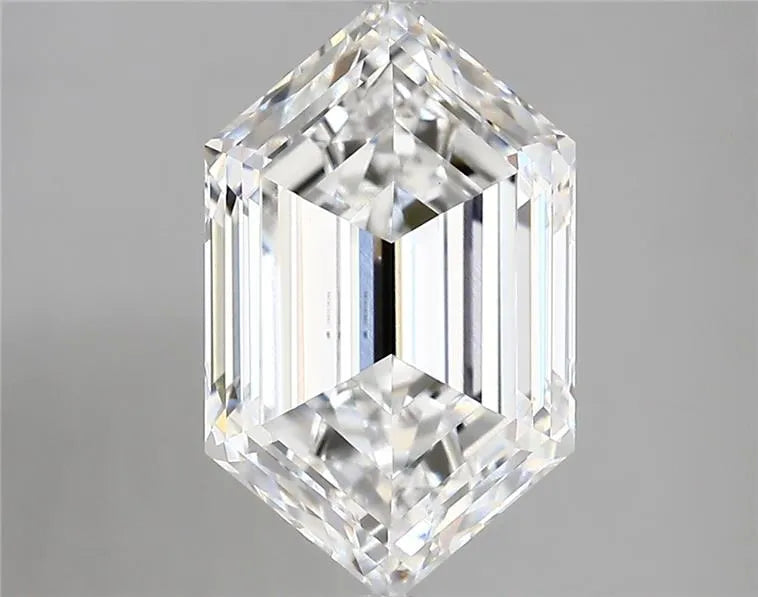 3.88ct Hexagonal Lab Grown Diamond (Colour D, Clarity VVS2, IGI Certified)