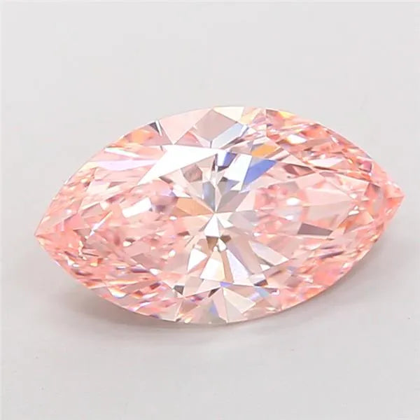 3.96ct Marquise Lab Grown Diamond (Colour Fancy Vivid Pink, Clarity VS1, IGI Certified)