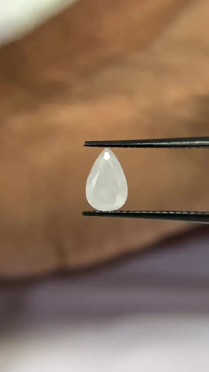 1.00ct Pear Natural Diamond (Colour Fancy White, Clarity VVS2, Cut EX, GIA Certified)