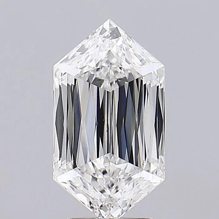 4.01ct Hexagonal Lab Grown Diamond (Colour E, Clarity VVS2, IGI Certified)
