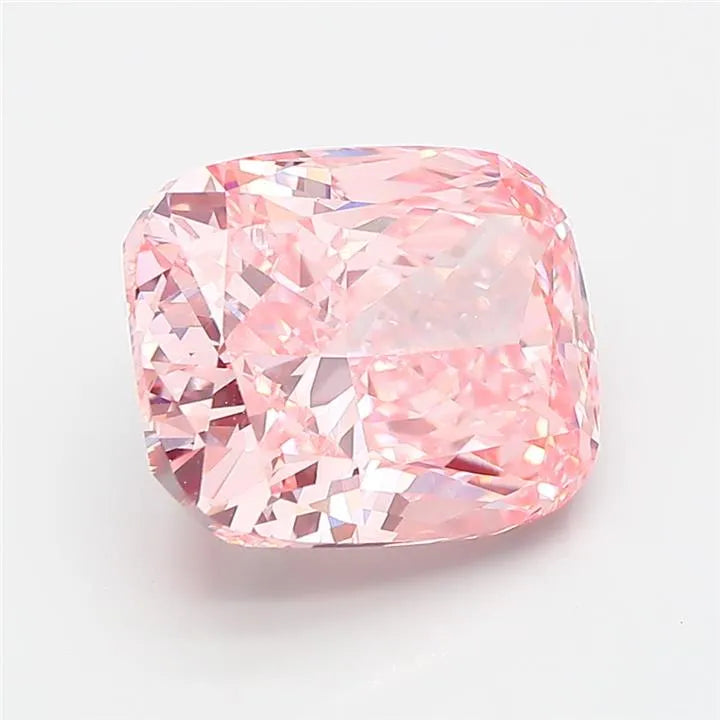 4.02ct Cushion modified Lab Grown Diamond (Colour Fancy Vivid Pink, Clarity VS1, IGI Certified)