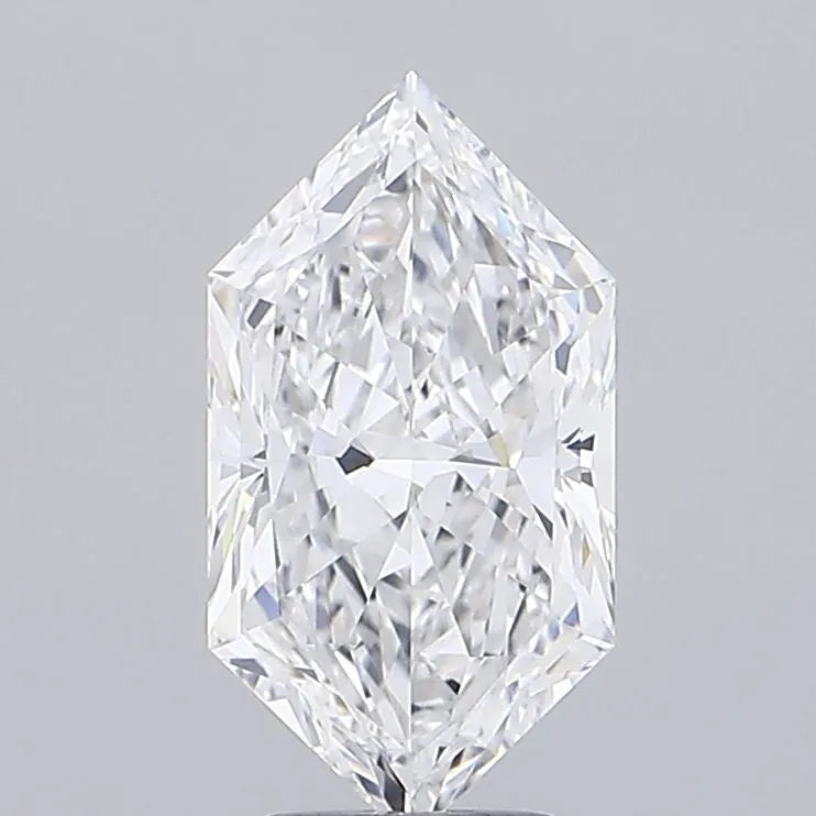 4.03ct Hexagonal Lab Grown Diamond (Colour D, Clarity VVS2, IGI Certified)