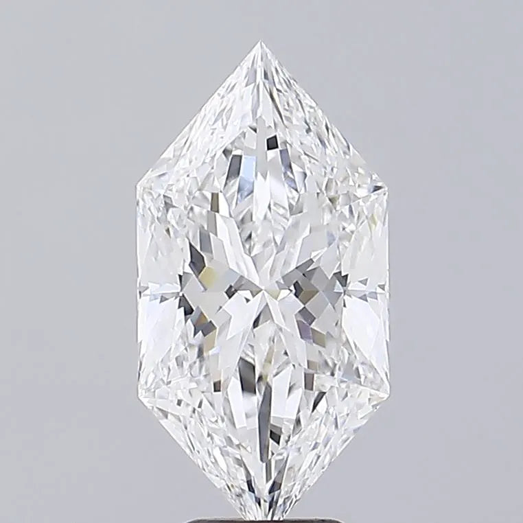 4.04ct Hexagonal Lab Grown Diamond (Colour E, Clarity VVS2, IGI Certified)