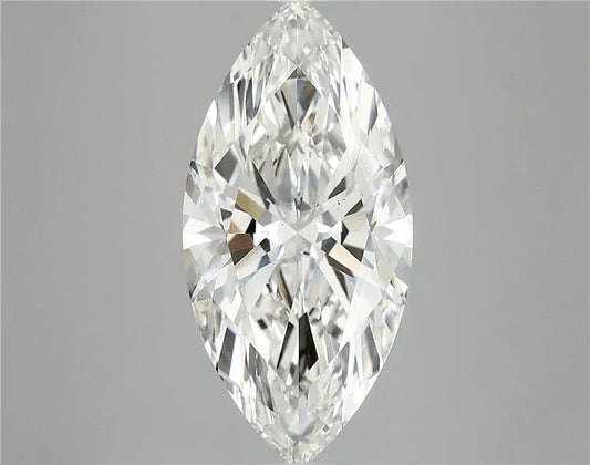 4.04ct Marquise Lab Grown Diamond (Colour G, Clarity VS2, IGI Certified)