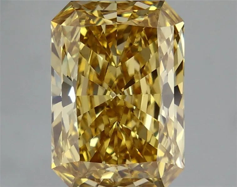 4.05ct Radiant Lab Grown Diamond (Colour Fancy Vivid Yellow, Clarity VS1, IGI Certified)